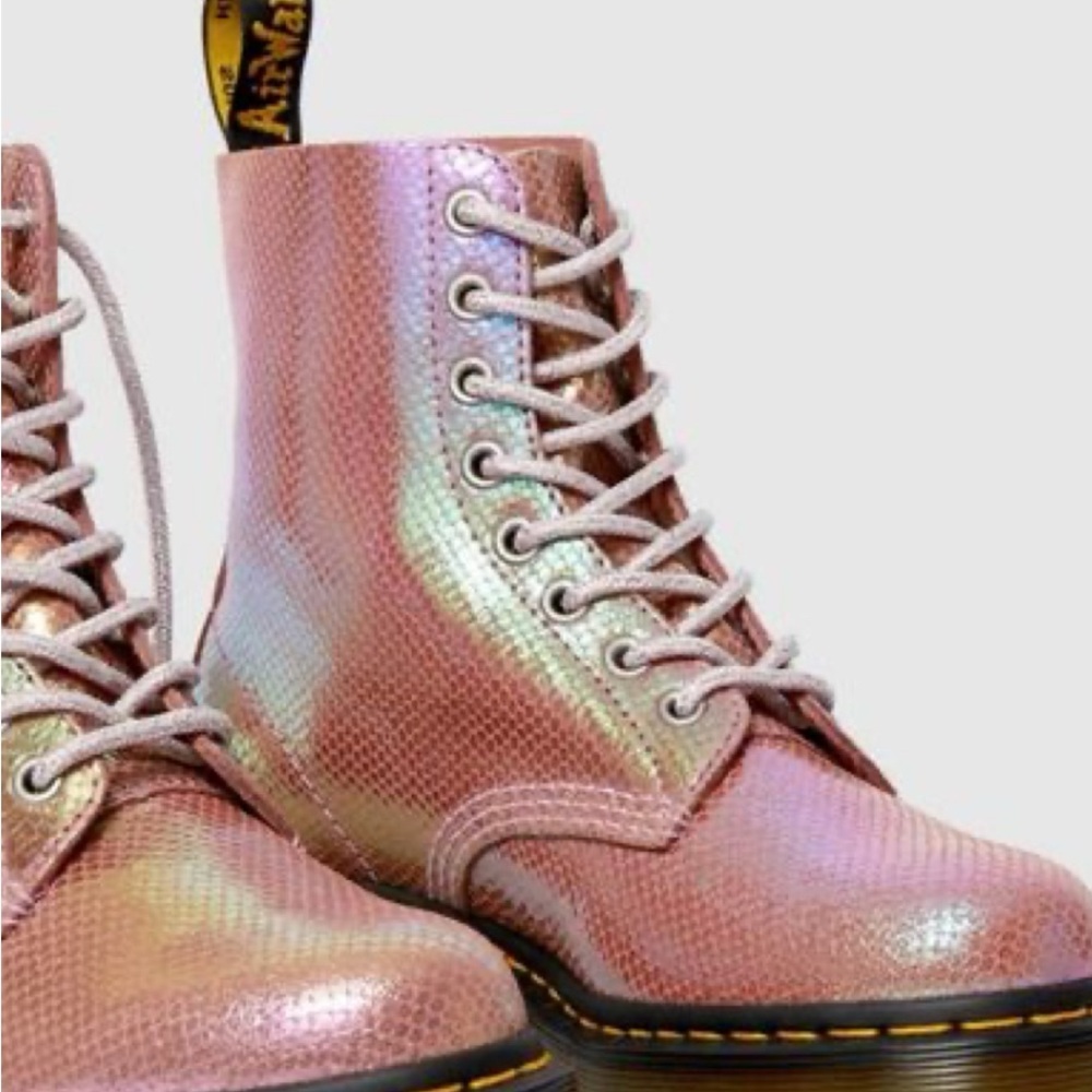 Dr. Martens Pascal Iridescent Pink Boots